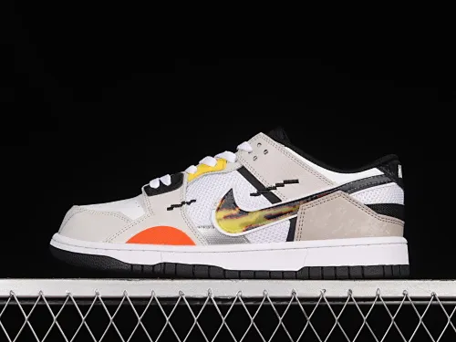 All categories Nk SB Dunk series Nk SB Dunk Low low-top skate shoes Nk Dunk Scrap stitching low-top skate shoes DX6058-101